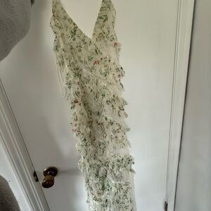 Alice and Olivia Floral Ruffle Dress